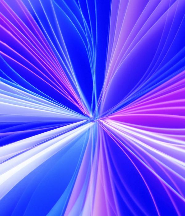 Abstract glowing lines representing flow of energy and movement
